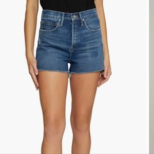 Good American Blue Jean Shorts High-Waisted Summer Shorts Size 6/28!